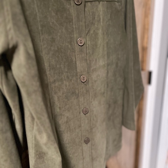 Vintage faux suede jacket - Picture 2 of 7